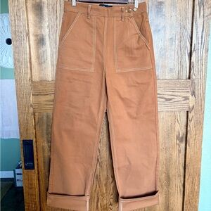 🧡Astro Bettie🧡 1940s style jeans in rust Brown